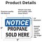 Signmission Propane Sold Here OSHA Notice Sign, Vinyl Decal, 5in W x 3.5in L, 2PK OS-2PACK-NS-D-35-L-17894 - alternate 2